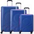  x United Colors of Benetton Fabrica 4-wheel suitcase set 3 pcs. Variant blue