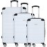 Rhodos 4 wheels Suitcase set 3-piece Variant weiss-sz