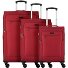 Travel Line 6804 4 Roll Suitcase Set 3pcs. Variant bordeaux