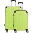  Lugano 4 wheels Suitcase set 2-piece Variant schwarz-lime