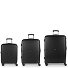  Bari 4 wheels Suitcase set 3-piece with expansion pleat Variant Black