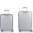  Queens 4 wheels Suitcase set 2-piece with expansion pleat Variant plata