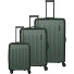  Dynamiic 4 wheels Suitcase set 3-piece with expansion pleat Variant grün