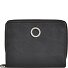  Athena Wallet RFID protection Genuine Leather 13 cm Variant schwarz