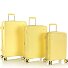  Pastel 4 wheels Suitcase set 3-piece with expansion pleat Variant yellow