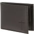 Leather Wallet RFID protection Genuine Leather 11 cm Variant braun-freedom cross