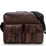  Memphis Briefcases Messenger Leather 38 cm Laptop compartment Variant dark brown