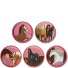 Kletties 5pcs. Variant pferde im galopp