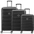 Meteor 4 wheels Suitcase set 3-piece with expansion pleat Variant black Meteor 4 wheels Suitcase set 3-piece with expansion pleat Variant black