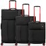  Move 4 wheels Suitcase set 3-piece with expansion pleat Variant nero fumo