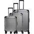  Millennium 4 wheels Suitcase set 3-piece with expansion pleat Variant silver