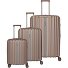  Paros 4 wheels Suitcase set 3-piece Variant cappuccino