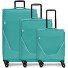 taska 4-wheel suitcase set 3 pcs. with stretch fold Variant petrol taska 4-wheel suitcase set 3 pcs. with stretch fold Variant petrol