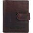  Wallet RFID leather 8 cm Variant darkbrown