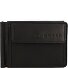  Primo wallet leather 11 cm with money clip Variant schwarz