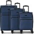  Valencia Soft 4 wheels Suitcase set 3-piece with expansion pleat Variant navy