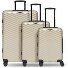  Essentials 18 4 wheels Suitcase set 3-piece with expansion pleat Variant metallic-greige shiny