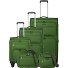 Cubis 4 wheels Suitcase set 5-piece Expandable Variant green