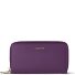  Bologna Leather XL Double Zip-Around Wallet RFID Leather 20 cm Variant purple