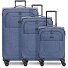  Essentials 12 THREE SET 4 wheels Suitcase set 3-piece with expansion pleat Variant blue 2