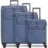  Essentials 12 THREE SET 4 wheels Suitcase set 3-piece with expansion pleat Variant blue 2