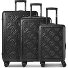  Florence 4 wheels Suitcase set 3-piece Expandable Variant black