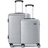 5330 4 wheels Suitcase set 2-piece Variant silber