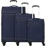  Travel Line 9504 4 wheels Suitcase set 3-piece with expansion pleat Variant navy