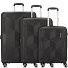  Sunchaser 4 wheels Suitcase set 3-piece Variant black