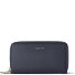  Bologna Leather XL Double Zip-Around Wallet RFID Leather 20 cm Variant navy