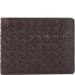 Woven wallet leather 11 cm Variant dunkelbraun Woven wallet leather 11 cm Variant dunkelbraun