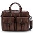 Memphis Briefcase Leather 39 cm Laptop compartment Variant dark brown  Memphis Briefcase Leather 39 cm Laptop compartment Variant dark brown