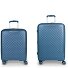  Queens 4 wheels Suitcase set 2-piece with expansion pleat Variant azul