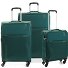  Speed 4 wheels Suitcase set 3-piece with expansion pleat Variant smaragd