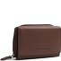  Zelan Wallet RFID protection Genuine Leather 12 cm Variant dark taupe