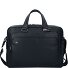 Black Square briefcase leather 40 cm laptop compartment Variant nero