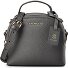  Bologna Leather Crossbody Handbag, Leather, 17 cm Variant grey