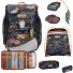  Alpha Safety Light School bag set 5-piece Variant Flames