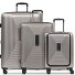  Essentials 14 4 wheels Suitcase set 3-piece with expansion pleat Variant coffee grey metallic