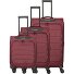  Skaii 4 wheels Suitcase set 3-piece Expandable Variant red