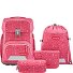  Basis School bag set 4-piece Variant Pink Bubbles