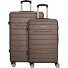  Bergamo 4 wheels Suitcase set 2-piece Variant bronze