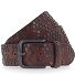  Studded belt leather Variant braun | 80 cm