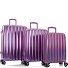  Astro 4 wheels Suitcase set 3-piece with expansion pleat Variant purple