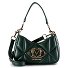  Embossed Shoulder Bag 22.5 cm Variant green