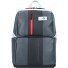  Urban backpack leather 39 cm laptop compartment Variant grey black