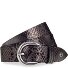  Belt Leather Variant dark brown-gun metal | 100 cm