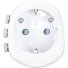  Travel adapter EU-Multinational Variant weiß