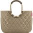 Loopshopper L frame shopper bag 46 cm Variant frame rhombus olive Loopshopper L frame shopper bag 46 cm Variant frame rhombus olive
