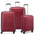  Galaxy 4 wheels Suitcase set 3-piece Variant dark red